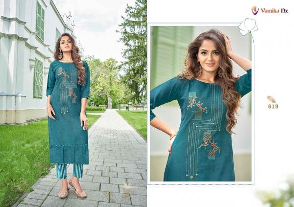 Vamika Nx Apsara 4 Fanct Cotton Festive Wear Kurti With Bottom 